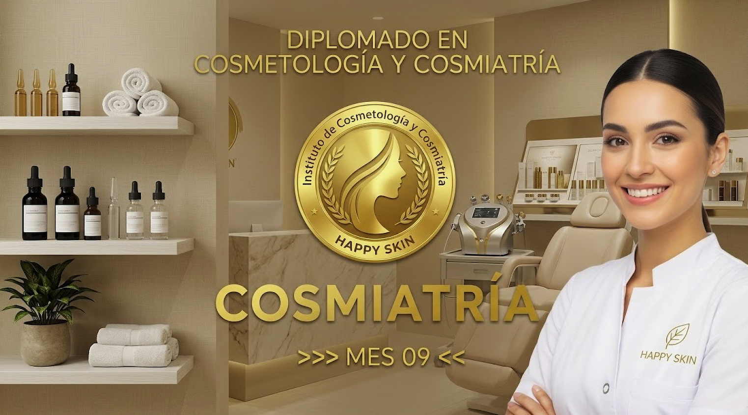 Mes 09: Cosmetología Cosmiatría [Diplomado Cosmetología y Cosmeatría]
